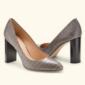M. Gemi The Lustro Grey Croco Heels Size Size 6